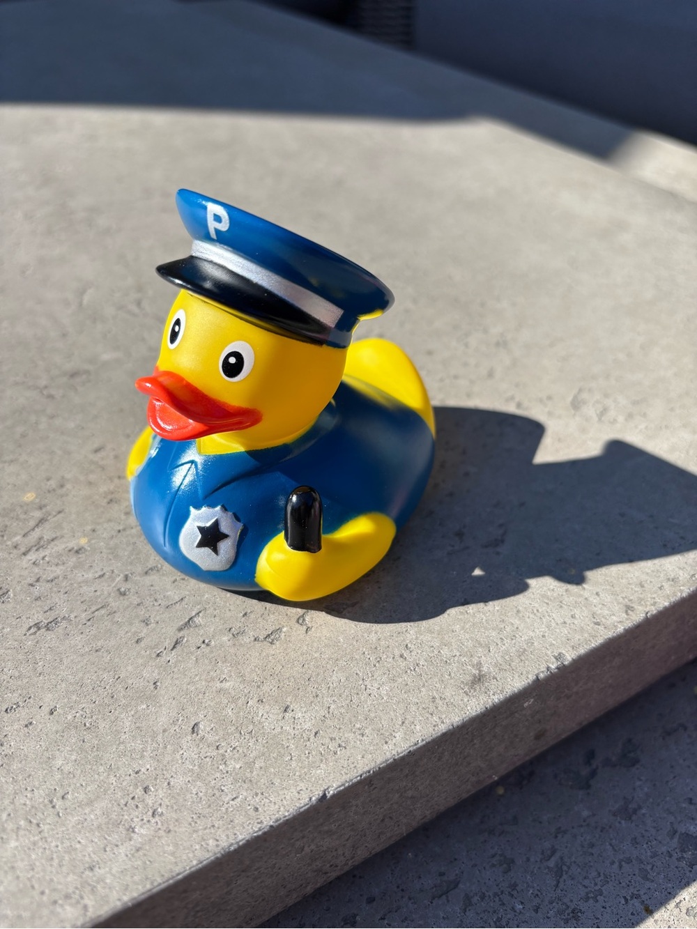 Police Officer Rubber Duck - Yellow & Blue